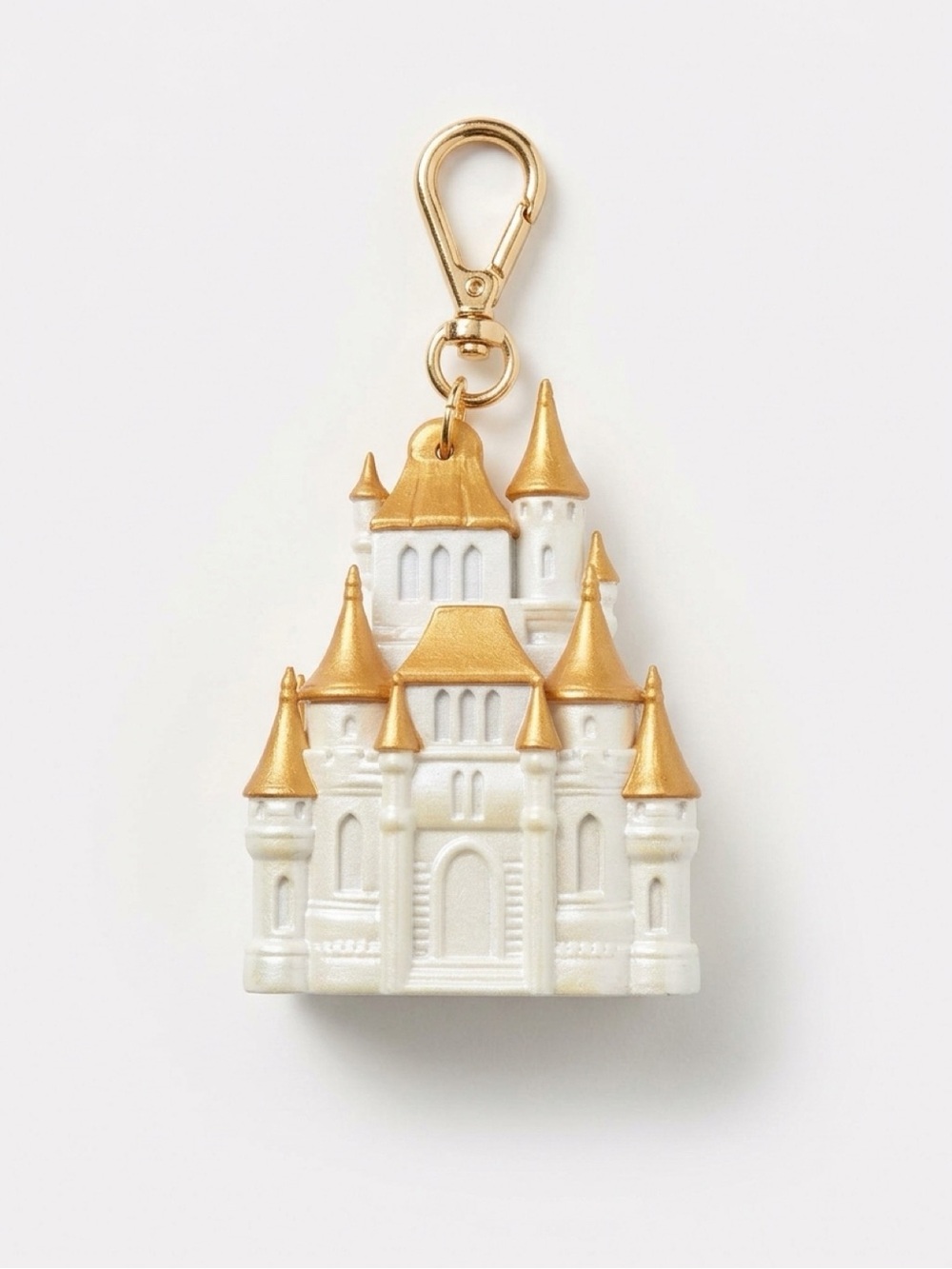 Bath & Body Works Disney White and Gold Castle Key Charm